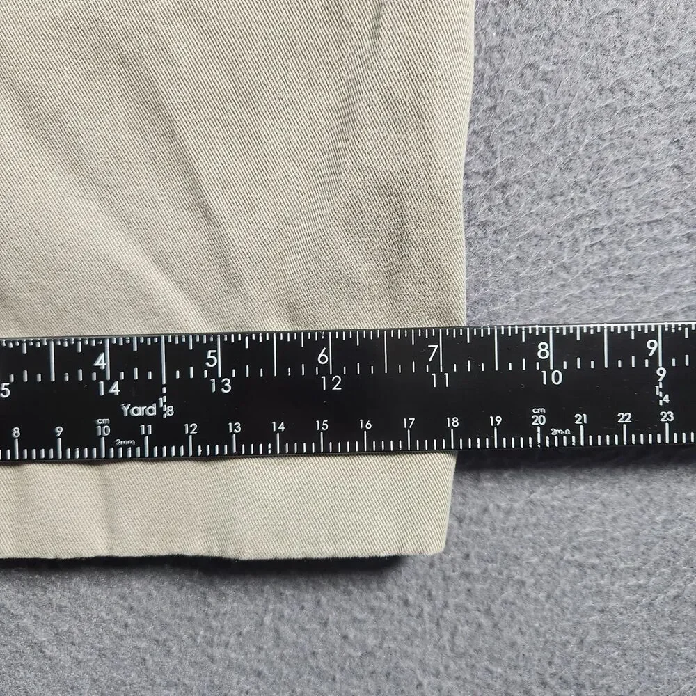 J. Crew 484 Slim Chino Pants Men 34X30 (36X28) Dark Tan Stretch Straight Leg